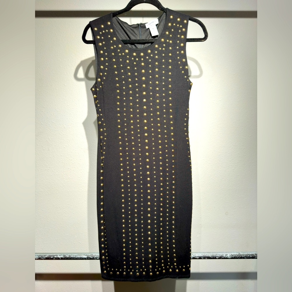 Studded Black Dress